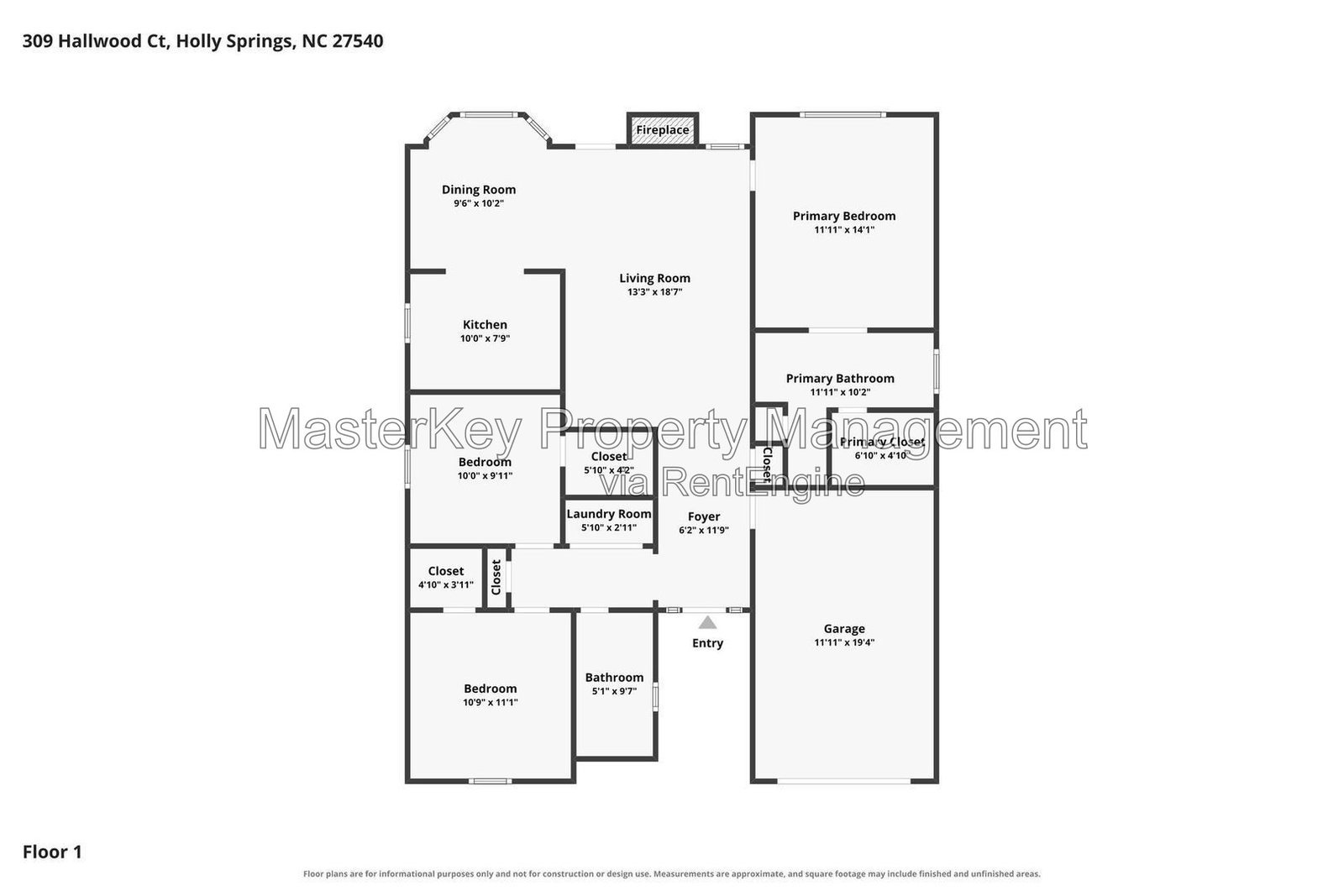 Charming 3-Bedroom, 2 Bathroom Single-Family in Holly Springs, NC property image